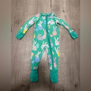 Little Sleepies Green Hoppy Days Zippy 3-6M